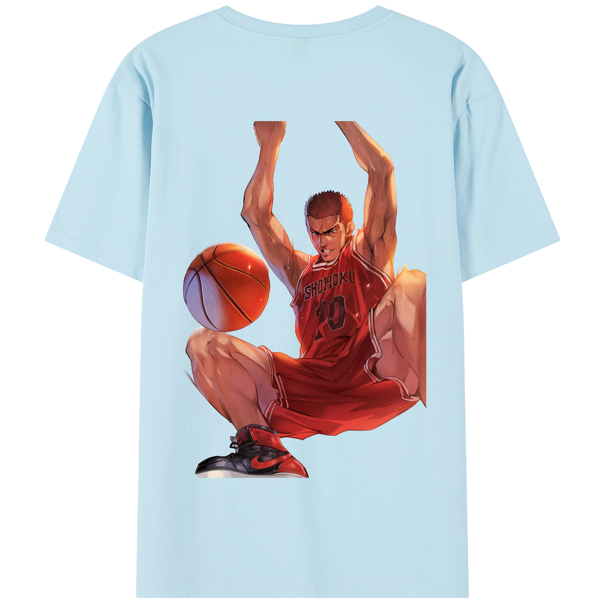 SLAM DUNK／スラムダンク 綿100％半袖Tシャツ（背面プリント）